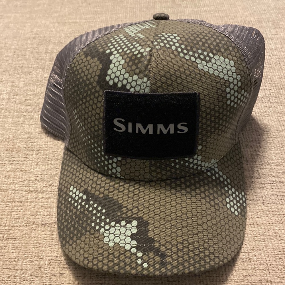 Simms Green Camo Mesh Hat